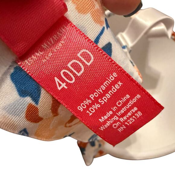 Isacc Mizrahi multicolored floral print push up bra size 40DD - Picture 4 of 6